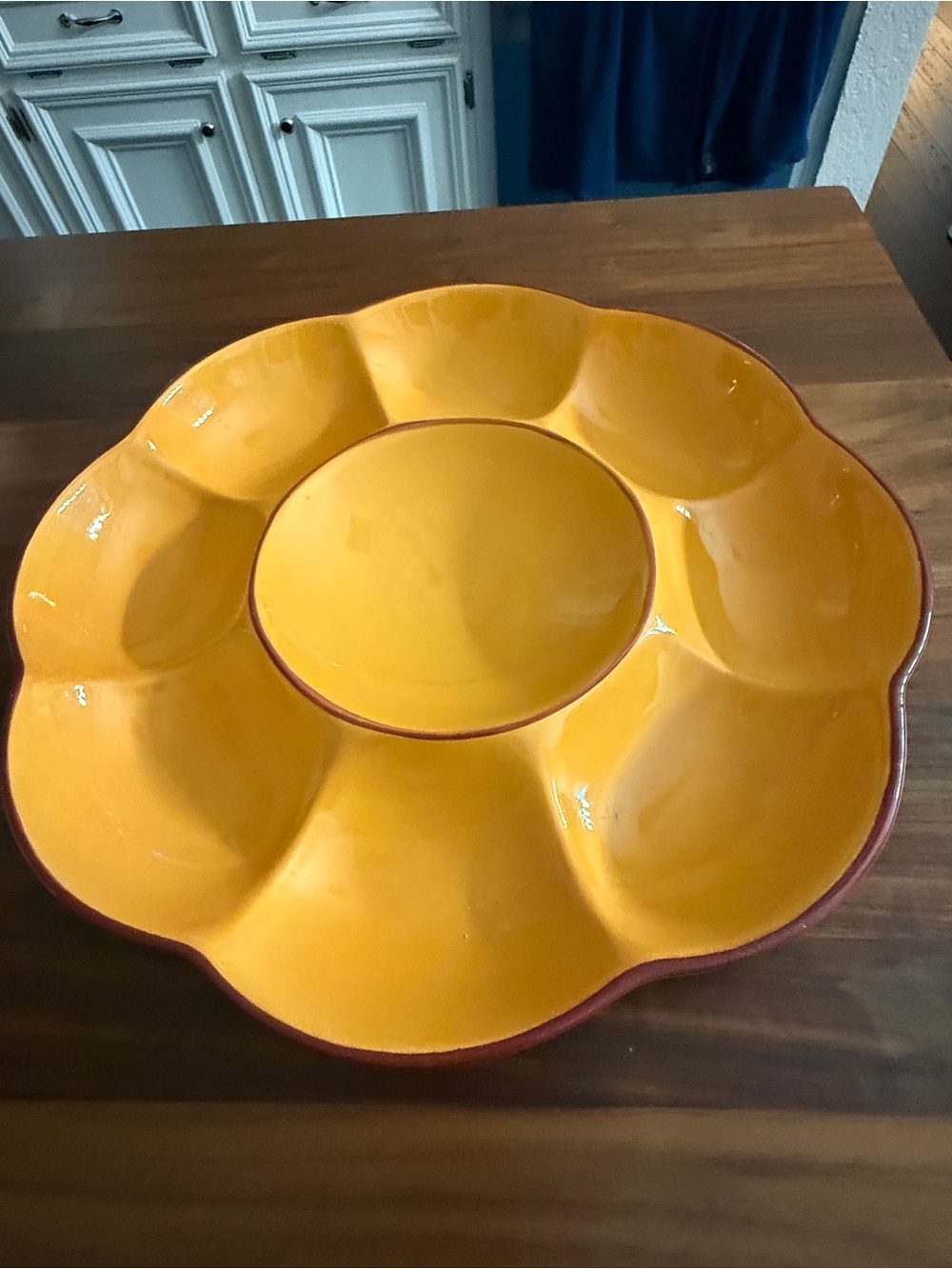Southern Living Gail Pittman Siena Chip and Dip Round Serving Platter